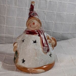 Snowman Tealight Candle Holder